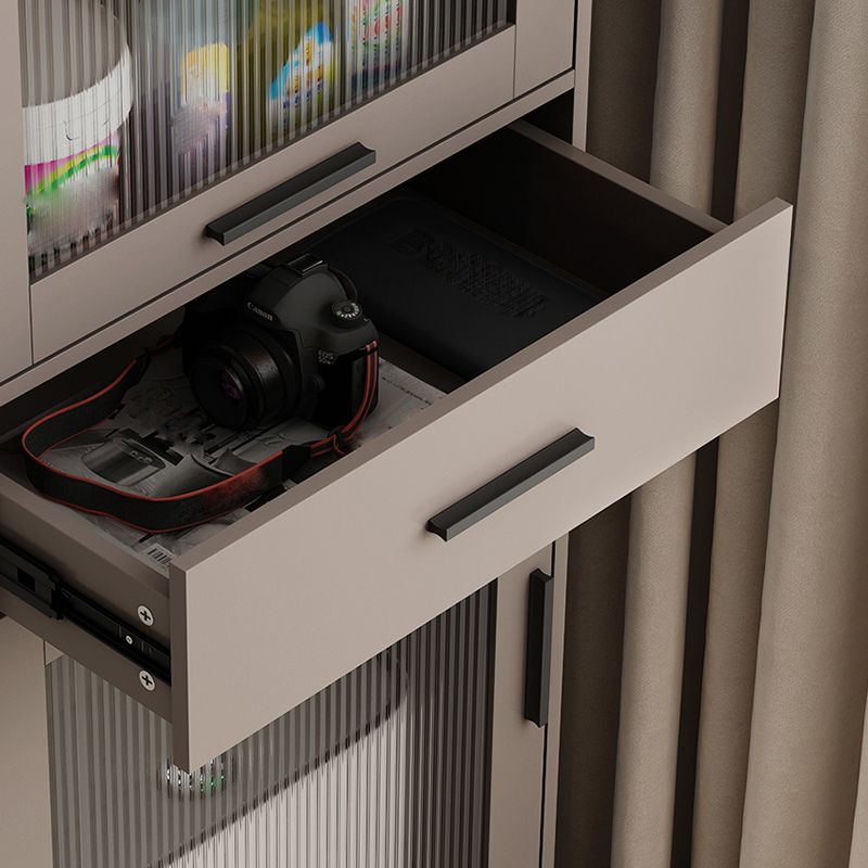 Puerta de vidrio de estilo MDF Gabinet Singboard con 1 cajón y 3 puertas