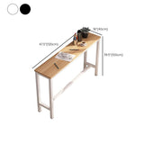 Contemporary Manufactured Wood Bar Table with Metal Base for Home Clearhalo 'Bar Furniture' 'Bar Tables' 'bar_tables' 'furn' 'furn_bar_tables' 'Furniture' 'Kitchen & Dining Furniture' 1200x1200_343e7496-d8f4-40f0-bba2-8afd556df02a