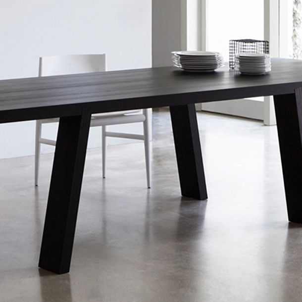 Rectangle 4 Legs Industrial Table Solid Wood Fixed Table for Dining Room Clearhalo ' dining_table' 'Dining Tables & Seating' 'Dining Tables' 'furn' 'furn_dining_table' 'Furniture' 'furniture_dining_table' 'Kitchen & Dining Furniture' 'kitchen&dining_furn' 'kitchen' 'kitchen_dining_table' 1200x1200_343f0225-62fa-4e8e-8989-7a0466c98c00