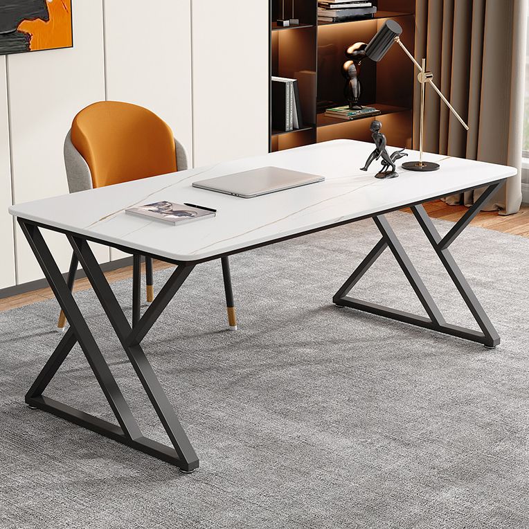 Sintered Stone Working Table Modern Rectangle Office Desk for Office Clearhalo 'furn' 'furn_office_desk' 'Furniture' 'furniture_office_desk' 'Office Desks' 'Office Furniture' 'office_desk' 1200x1200_34418dd5-ded3-4d73-a21e-ebdcb4f49345