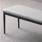 17.7"H Upholstered Seating Bench Cushioned Bench with Metal Legs Clearhalo 'Benches' 'Chairs & Seating' 'furn' 'furn_benches' 'Furniture' 'Living Room Furniture' 1200x1200_34421448-47d7-42fa-aa36-a745d3e2472e