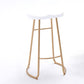 Juego de mesa de bar Glam con caballete, 1/2/3 piezas, altura de mostrador rectangular de madera, color blanco