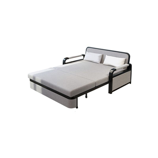 Divano contemporaneo largo da 30 "cuscinetto grigio futon incluso divano dormiente