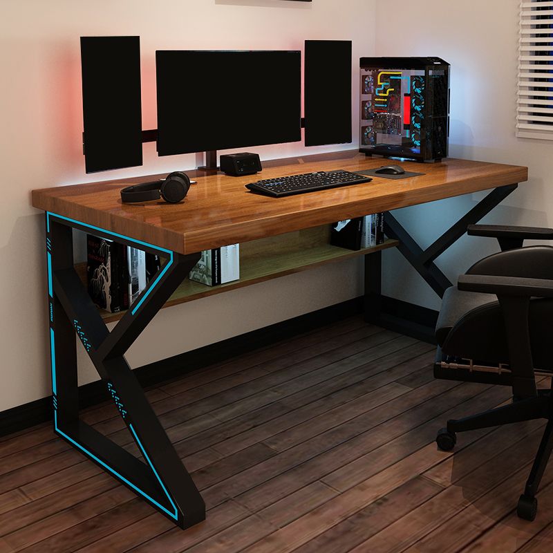 Eigentijdse rechthoekige computerbureau Home Solid Wood Office Desk