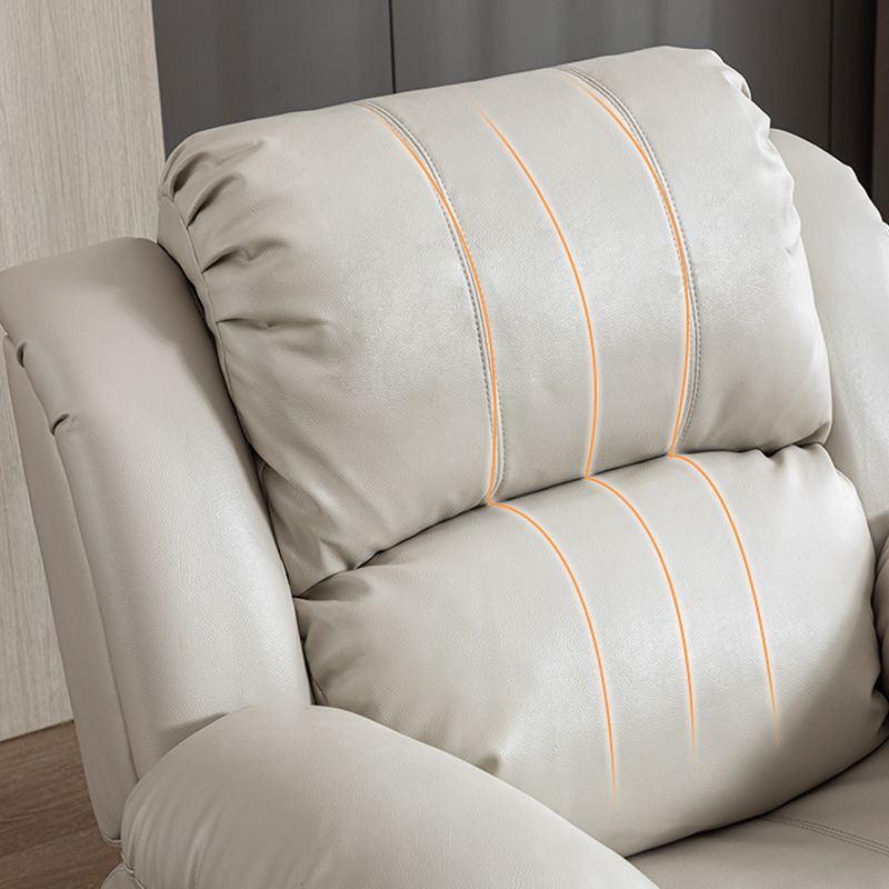 Sedia a schiera di botton a push di potenza contemporanea Reclina in pelle