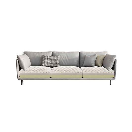 Living Room Square Arm Standard Sofa Light Gray Stain-Resistant Couch Clearhalo 'furn' 'furn_sofas' 'Furniture' 'furniture_sofas' 'Living Room Furniture' 'Sofa' 'sofas' 1200x1200_344a7f57-3ace-4af3-8c89-396178c440bc