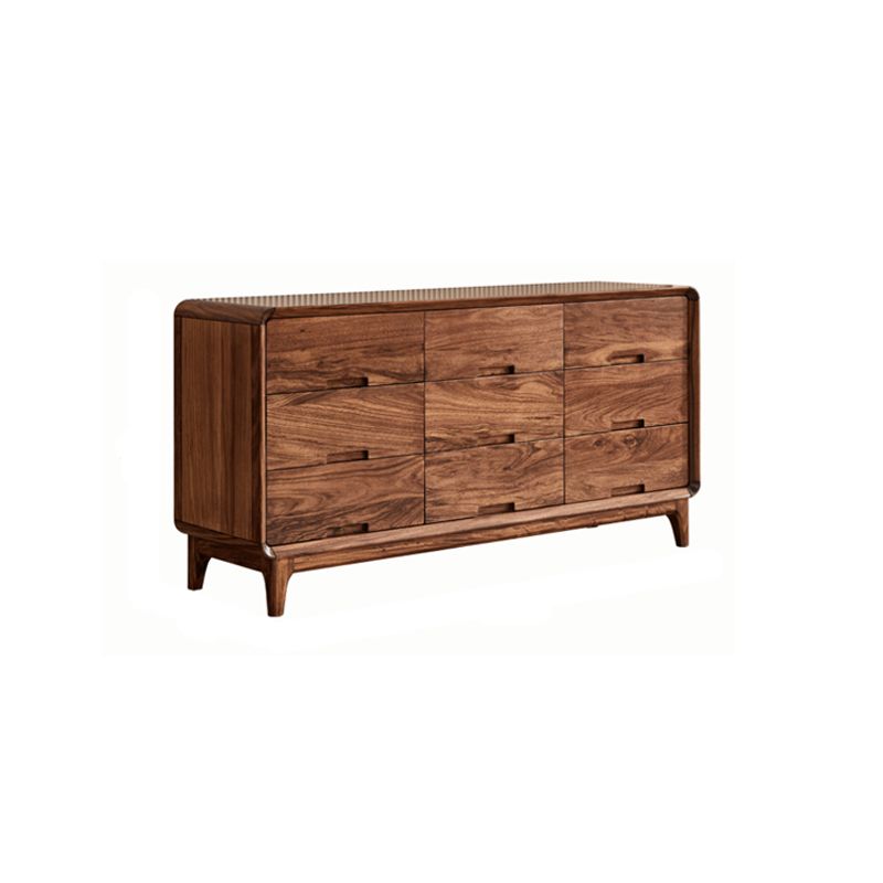 Mid-Century Modern Chest with Drawers and Straight Legs in Solid Wood Clearhalo 'Cabinets & Chests' 'cabinets_chests' 'furn' 'furn_cabinets_chests' 'Furniture' 'Living Room Furniture' 1200x1200_344e8de8-ace6-4086-a1d1-e8679caf3b98