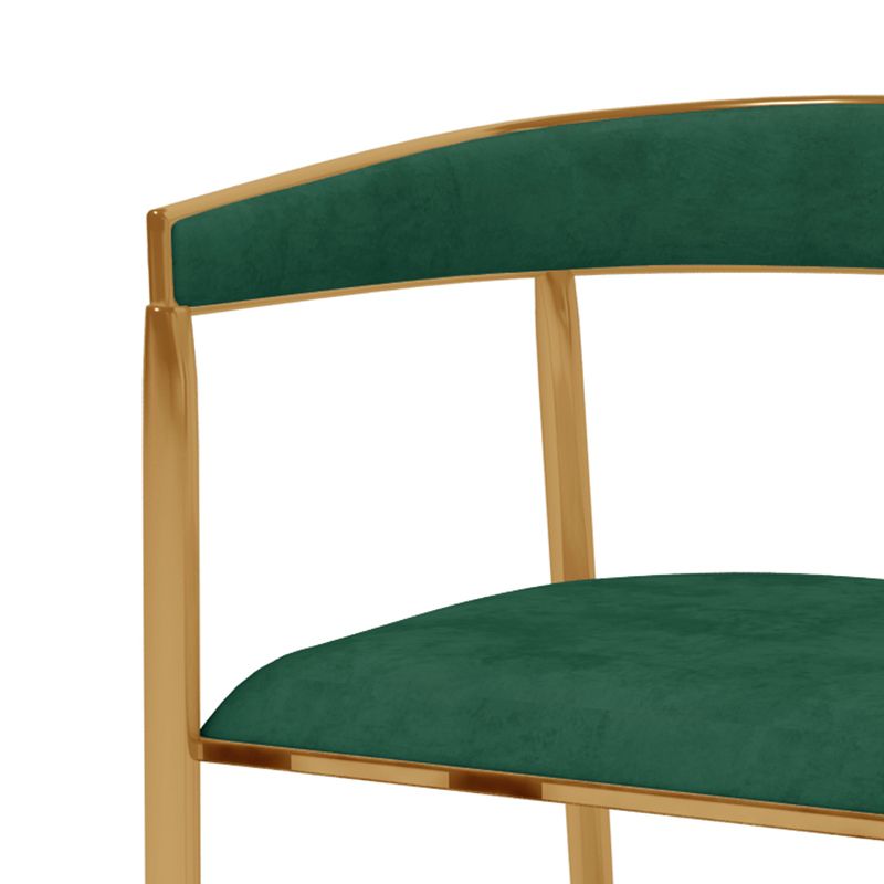 Glam Metal Dining Room Chair Armless Velvet Dining Side Chairs for Home Use Clearhalo ' kitchen&dining_furn' 'Dining Chairs' 'Dining Tables & Seating' 'dining_chair' 'furn' 'furn_dining_chair' 'Furniture' 'furniture_dining_chair' 'Kitchen & Dining Furniture' 'kitchen' 1200x1200_34524d43-6d96-4937-b047-ec4c6a8f7ba8