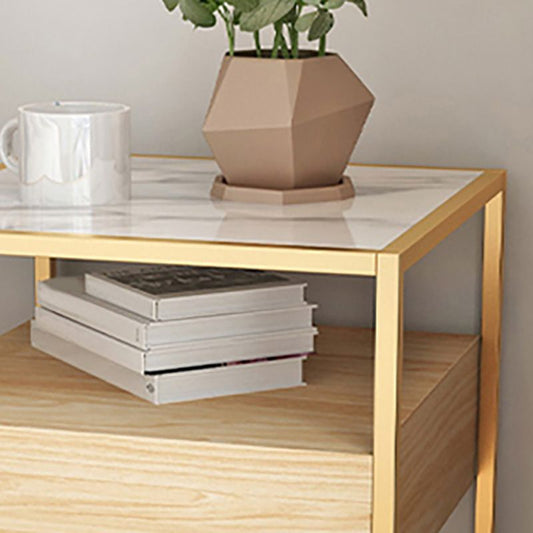 Mesa moderna de la noche de 1 cañón Gabinete para la sala de estar 17 "W x 21" H