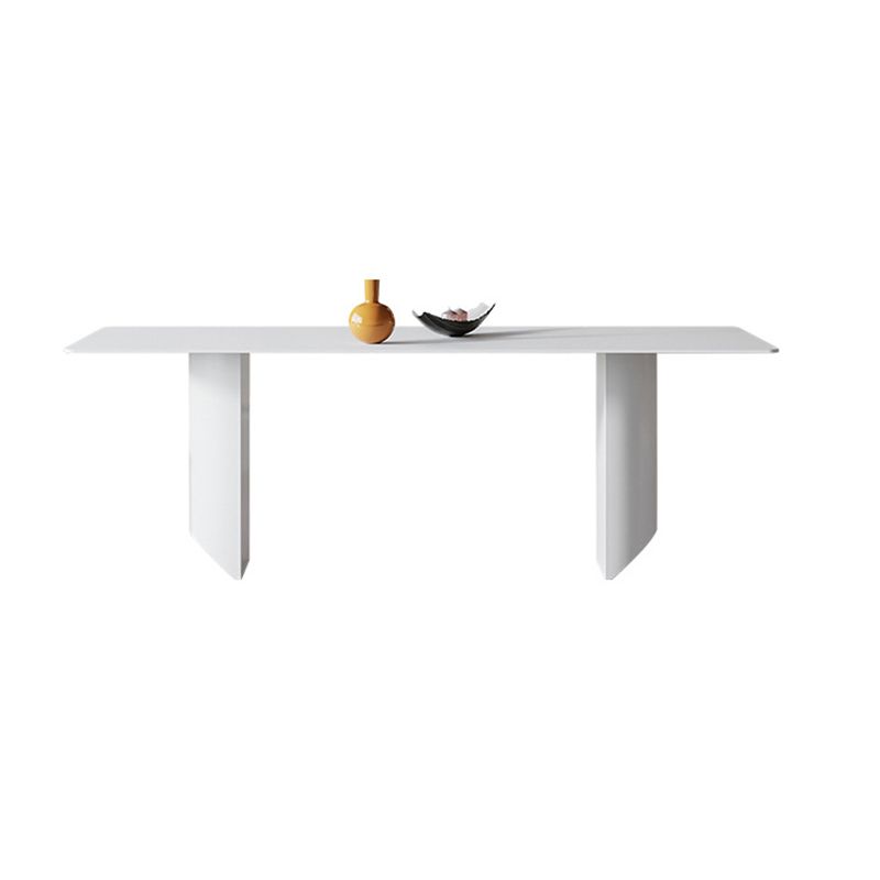 White Stone Dinette Table Set with Metal Base 1/4/5/7 Pcs Modern Home Dining Set Clearhalo 'Dining Room Sets' 'Dining Tables & Seating' 'dining_room_set' 'furn' 'furn_dining_room_set' 'Furniture' 'Kitchen & Dining Furniture' 1200x1200_3457fb46-68a7-4e5b-85fd-56292cb69286