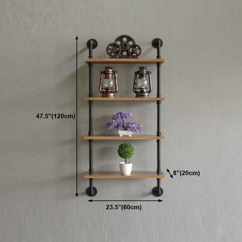 Wall Mounted Bookcase Industrial Metal Floating Shelf for Study Room Clearhalo 'Bookcases' 'furn' 'furn_bookcases' 'Furniture' 'furniture_bookcases' 'kitchen' 'kitchen_bookcases' 'Living Room Furniture' 'Office Furniture' 1200x1200_34587ec1-f329-409e-93da-42e8c30055e1