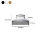 Modern Rectangular Bed Upholstered Headboard Bed with Metal Legs