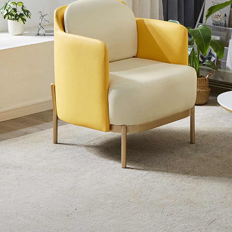 Contemporary Beige Curved Sofa in Genuine Leather with Tight Back Clearhalo 'furn' 'furn_sofas' 'Furniture' 'Living Room Furniture' 'Sofa' 'sofas' 1200x1200_34591b5e-a8eb-4597-b75c-788903e0d55c