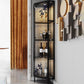 Porte di vetro contemporanea Curio Armadietto Armadietto di stoccaggio in metallo con illuminazione