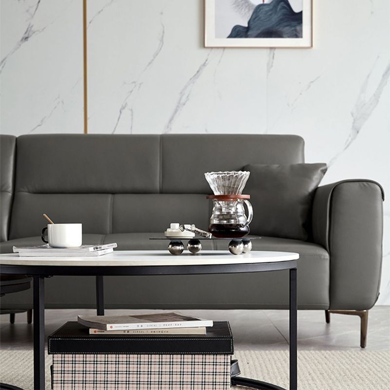 Minimalism Frame Cocktail Table Slate Top Coffee or End Table with Storage Drawers Clearhalo 'Coffee & Accent Tables' 'Coffee Tables' 'coffee_tables' 'furn' 'furn_coffee_tables' 'Furniture' 'Living Room Furniture' 1200x1200_345b1db2-91eb-4249-a8b7-c4ff10bb8fab