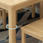Rectangular Solid Wood Dining Table Modern White-natural Furniture with 4 Legs for Indoor Clearhalo 'Dining Tables & Seating' 'Dining Tables' 'dining_table' 'furn' 'furn_dining_table' 'Furniture' 'Kitchen & Dining Furniture' 1200x1200_345cd129-fb60-498b-99f8-a1cc7702090d
