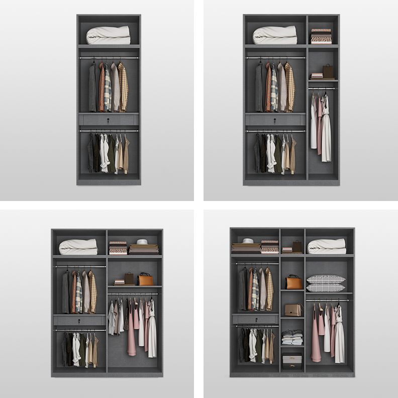 Zeitgenössischer Stil Holzgarderobe weißer Farbschrankschrank mit 1 Schublade