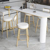 Nordic Armless Backrest Counter Stool Iron Kitchen Bar Stool with Cushion and Pedal Clearhalo 'Bar Furniture' 'Bar Stools' 'bar_stools' 'furn' 'furn_bar_stools' 'Furniture' 'furniture_bar_stools' 'Kitchen & Dining Furniture' 1200x1200_345f323a-68d9-4524-9e34-16d93225646f