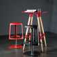 Contemporary Indoor Armless Backless Bar Stool with Metal Legs
