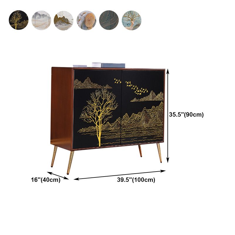 Modern Birch Wood Sideboard Simple Cabinets Dining Server for Living Room Clearhalo 'buffet_sideboard' 'Buffets & Sideboards' 'furn' 'furn_buffet_sideboard' 'Furniture' 'furniture_buffet_sideboard' 'Kitchen & Dining Furniture' 1200x1200_34602b08-f184-4eeb-9842-527106ca4fbf