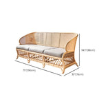 Cadre en bois scandinave canapé de mélange en coton en gris pour le salon