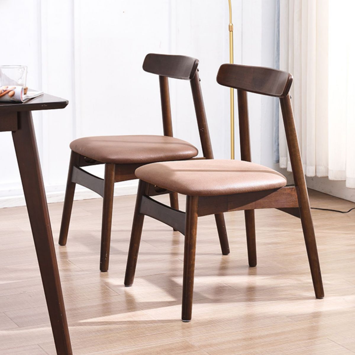 Contemporary Wood Indoor Open Back Side Chair of 18'' Wide Dining Chair Clearhalo ' kitchen&dining_furn' 'Dining Chairs' 'Dining Tables & Seating' 'dining_chair' 'furn' 'furn_dining_chair' 'Furniture' 'furniture_dining_chair' 'Kitchen & Dining Furniture' 'kitchen' 1200x1200_3463e719-02f9-4d02-a491-a5b83d22224d