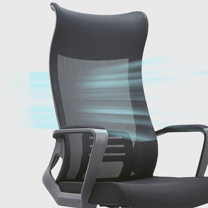 Fixed Arms Office Stuhl Neigungsmechanismus ohne belastende ergonomische Schreibtischstuhl mit Rädern