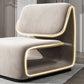31.49" High Velvet Armless Chair Metal Frame Chair for Living Room