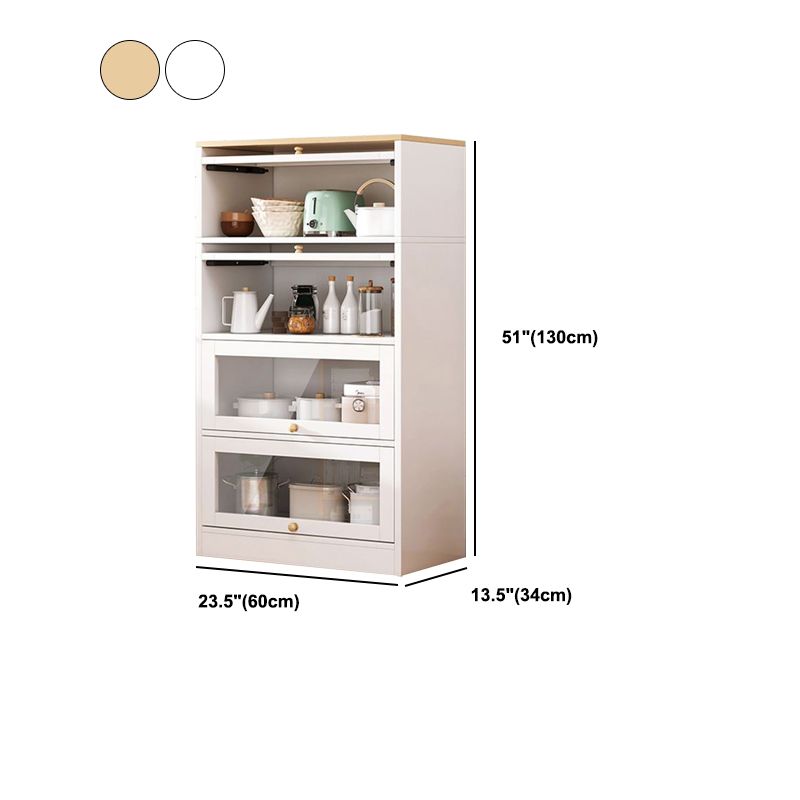 Server da pranzo in legno con porte di vetro moderno server buffet per cucina