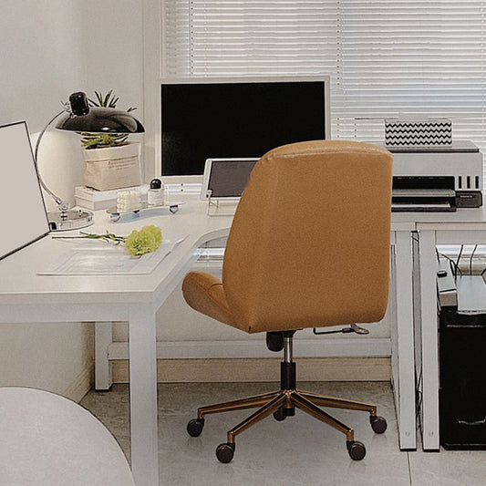 Mecanismo de inclinación de cuero de silla de oficina moderna sin silla ergonómica angustiante