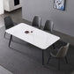 Industrial Sintered Stone Dining Table 4 Legs Base Rectangle Table for Home Clearhalo ' dining_table' 'Dining Tables & Seating' 'Dining Tables' 'furn' 'furn_dining_table' 'Furniture' 'furniture_dining_table' 'Kitchen & Dining Furniture' 'kitchen&dining_furn' 'kitchen' 'kitchen_dining_table' 1200x1200_346d0bac-cffe-464c-bc4c-eb729e5e0ddc