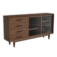 Sideboard a buffet in stile moderno Sideboard in legno massiccio con armadi e cassetti