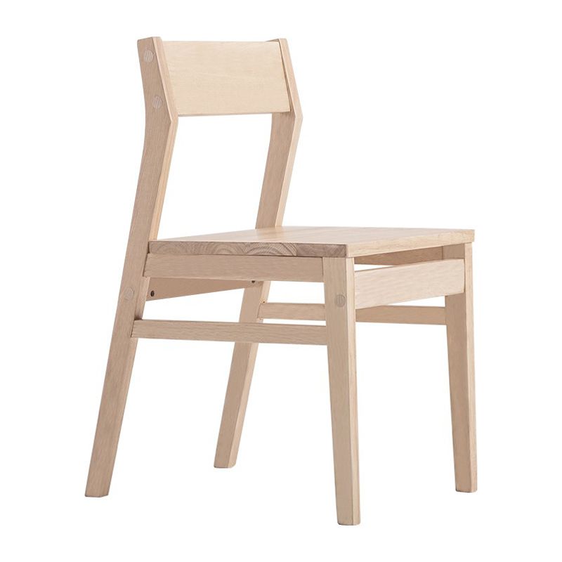 Wood Contemporary Kitchen Armless Chairs Open Back Dining Side Chair