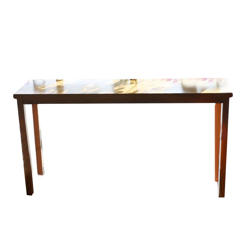 Modern Bar Height Table Solid Wood Top Bistro Pub Table with Wood Legs Clearhalo 'Bar Furniture' 'Bar Tables' 'bar_tables' 'furn' 'furn_bar_tables' 'Furniture' 'Kitchen & Dining Furniture' 1200x1200_3473a58b-6736-4cd0-9eb7-456c2e73f362
