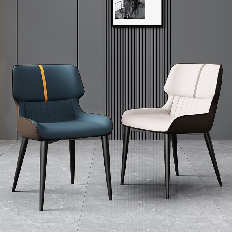 Dining Room Upholstered Side Chair Home Faux Leather Dining Chair Clearhalo 'Dining Chairs' 'Dining Tables & Seating' 'dining_chair' 'furn' 'furn_dining_chair' 'Furniture' 'Kitchen & Dining Furniture' 1200x1200_3474b41e-931b-45eb-9177-a228ecc343a7