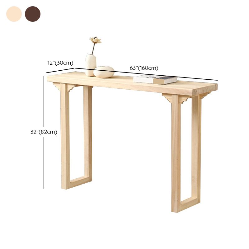 12 inch Wide Accent Table Mid-Century Modern Rectangle Wood Console Table for Hall Clearhalo 'Console Tables' 'console_tables' 'Entry & Mudroom Furniture' 'furn' 'furn_console_tables' 'Furniture' 1200x1200_34760718-d40c-4b9a-93f6-7af4ee0ae475