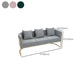 Contemporary 27.55" H Metal Frame Solid Color Velvet Tuxedo Arm Sofa Clearhalo 'furn' 'furn_sofas' 'Furniture' 'Living Room Furniture' 'Sofa' 'sofas' 1200x1200_3476c818-152b-42c3-a0f9-ce135b27fee6