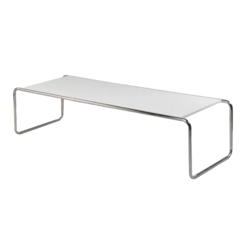 Contemporary Rectangle Solid Wood Coffee Table with Steel Sled Base Clearhalo 'Coffee & Accent Tables' 'Coffee Tables' 'coffee_tables' 'furn' 'furn_coffee_tables' 'Furniture' 'Living Room Furniture' 1200x1200_347786d4-897f-4cc3-bdca-e6465c69fbff