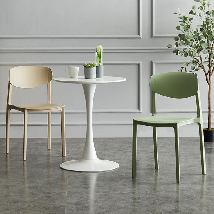 Plastic Contemporary Side Chair Open Back Indoor-Outdoor Chair Clearhalo 'Dining Chairs' 'Dining Tables & Seating' 'dining_chair' 'furn' 'furn_dining_chair' 'Furniture' 'furniture_dining_chair' 'Kitchen & Dining Furniture' 1200x1200_3478ce1e-d1b5-46c5-ae35-471907cac934