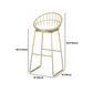 Glam Style 1/2/3 Pieces Bar Table Set Rectangle Bar Table with Metal High Stools for Home Clearhalo 'Bar Furniture' 'furn' 'furn_home_bar_bar_sets' 'Furniture' 'Home Bars & Bar Sets' 'home_bar_bar_sets' 'Kitchen & Dining Furniture' 1200x1200_3479de80-fa84-493d-8fd1-d0e6fff71c85