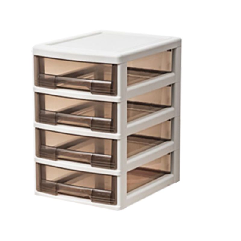 Mobile trasparente mobile verticale cassetti di plastica moderna