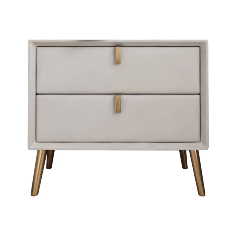 Massives Holz am Nachttisch Nachttisch mit 2 Schubladen