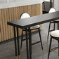 Glam Rectangle Bar Table Set 1/2/3/5 Pieces Solid Wood Pub Set for Indoor