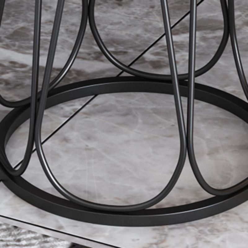 23,6 "großer Metallrahmen Schlittensendtisch zeitgenössischer Beistelltisch für Wohnzimmer