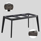 Rectangle 4 Legs Industrial Table Black Fixed Table of Sintered Stone Clearhalo ' dining_table' 'Dining Tables & Seating' 'Dining Tables' 'furn' 'furn_dining_table' 'Furniture' 'furniture_dining_table' 'Kitchen & Dining Furniture' 'kitchen&dining_furn' 'kitchen' 'kitchen_dining_table' 1200x1200_3481438b-36e0-47ff-a73e-2d1e8a7d9fb3