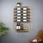 Metal Wall Mounted Wine Rack 27.5"L x 39"H Wine Stemware Holder