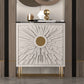 Gambe in acciaio inossidabile credenza in stile glam a buffet glam con deposito