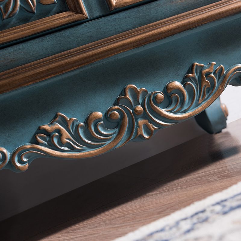 Traditionele houten opbergkist Home Verticale borst met 3 laden