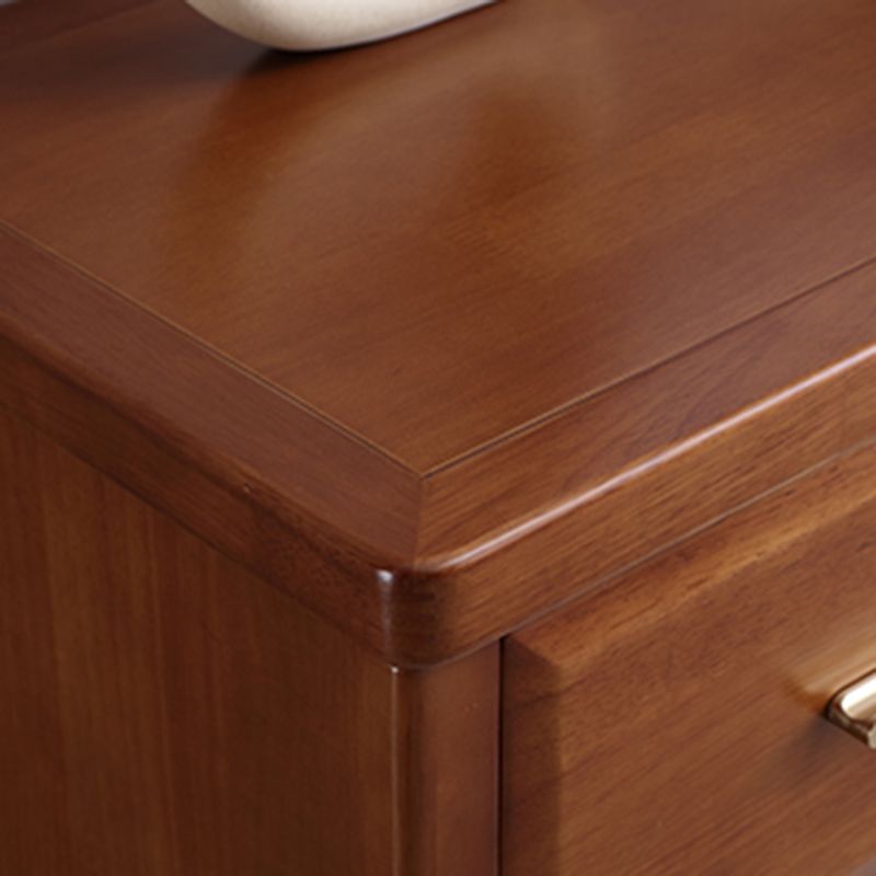 Traditionele rubberen houten borst slaapkamer horizontale opbergkast met laden