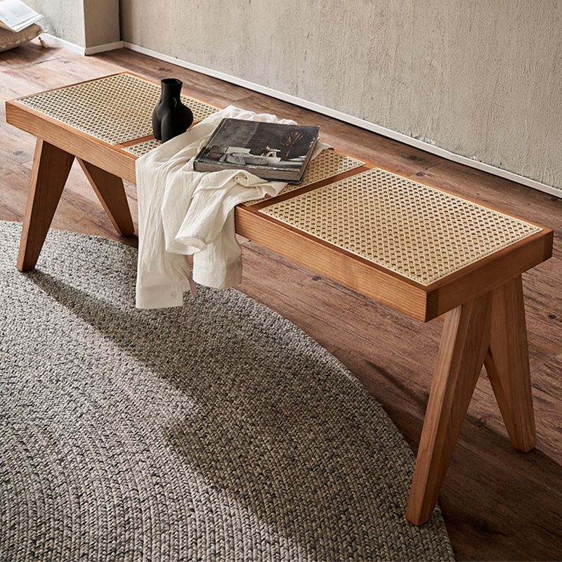 15 Inch Wide Modern Entryway Bench Wood Seating Bench with Legs Clearhalo 'Benches' 'Chairs & Seating' 'furn' 'furn_benches' 'Furniture' 'Living Room Furniture' 1200x1200_348521f0-de6d-48cf-b908-7a91c7221ea7